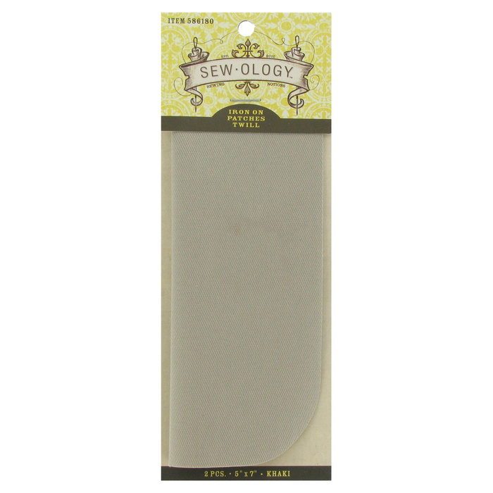 Khaki IronOn Twill Patches 5" x 7" Hobby Lobby 586180